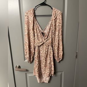 Lush Women's Dress in Pink and Cream
